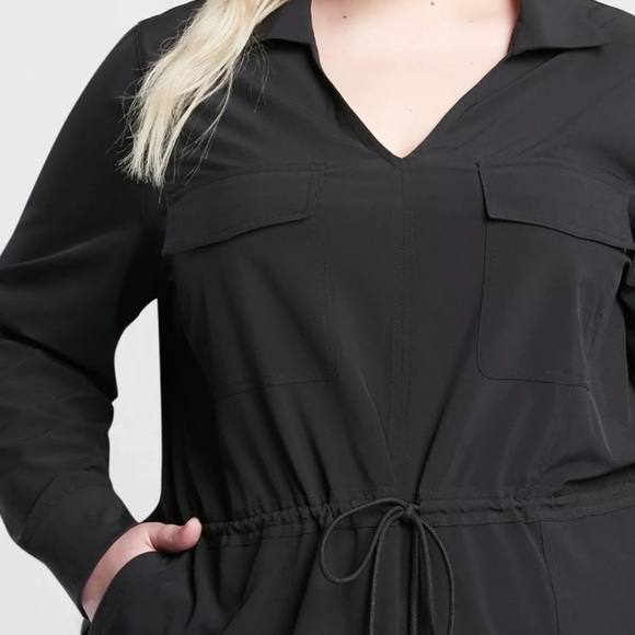 NWT Athleta Zuma Shirtdress, BLack SIZE 3X - Picture 4 of 14